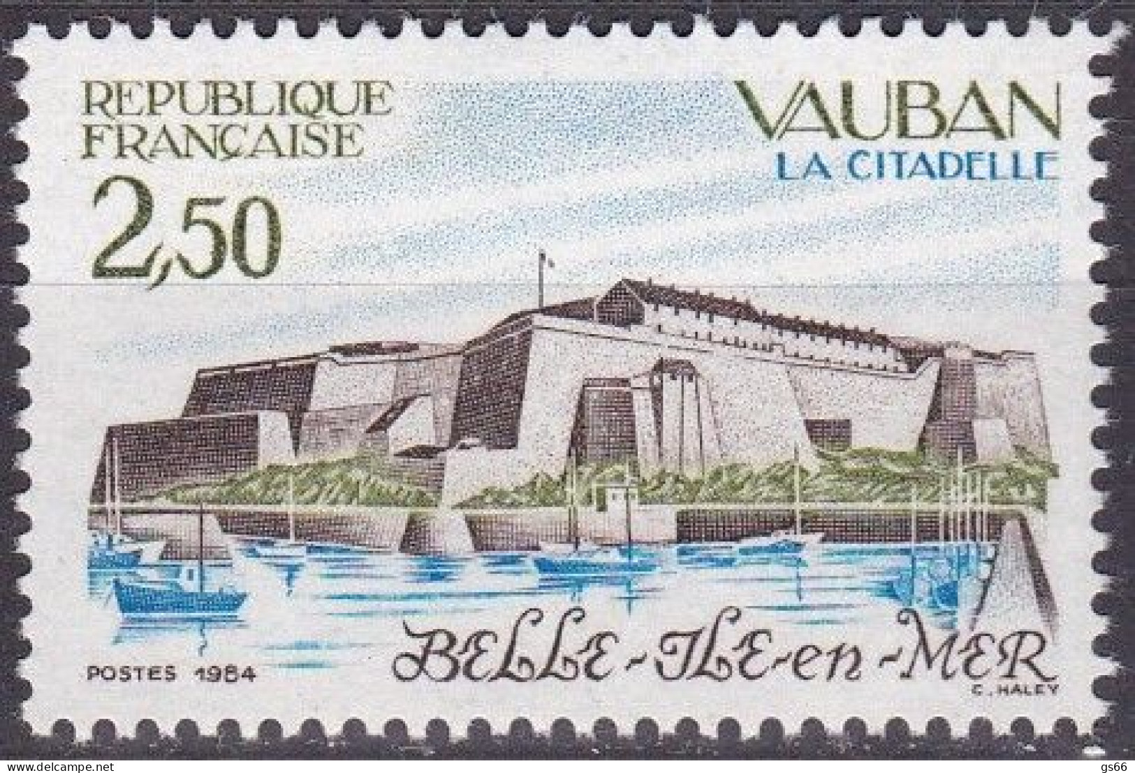 Frankreich, 1984, Mi.Nr. 2446, MNH **,  Tourisme : Citadelle Vauban Au Palais, Belle-Île - Unused Stamps