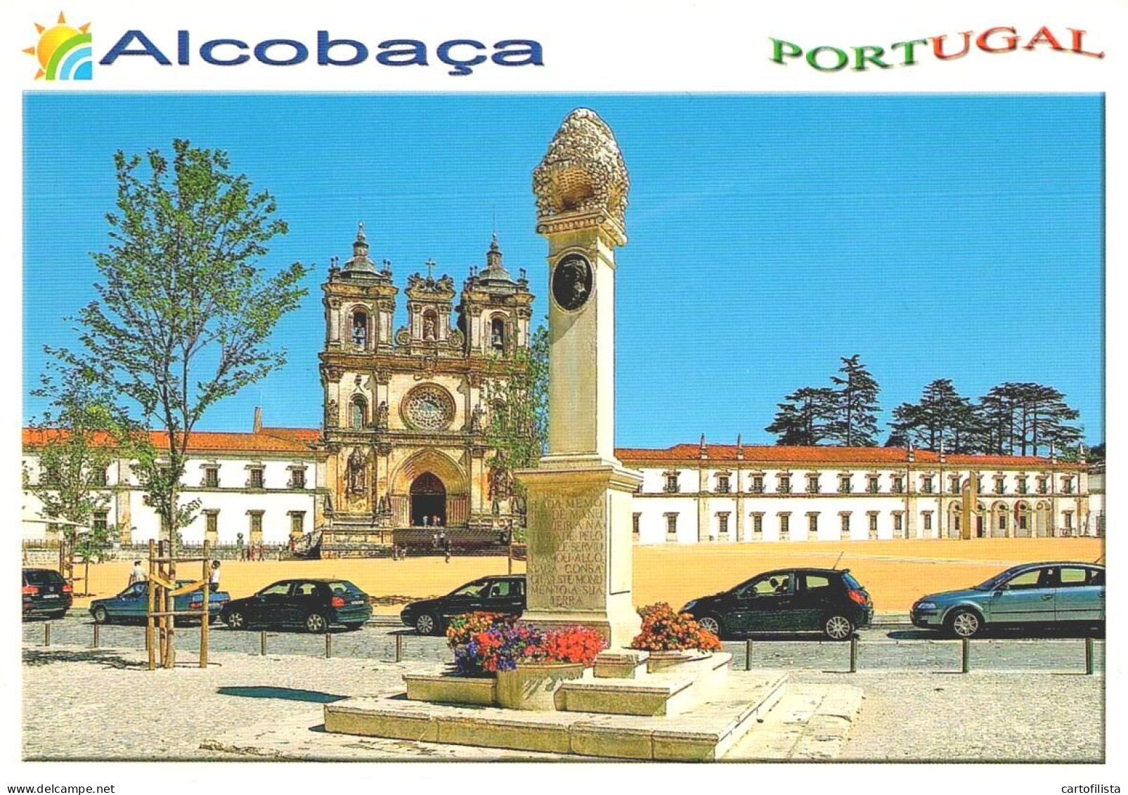 ALCOBAÇA - Mosteiro De Santa Maria, Séc. VII E Monumento A Manuel Vieira Natividade  (2 Scans) - Leiria