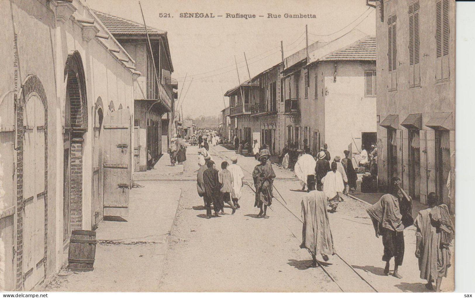 2420-239  Av 1905 N°521 Rufisque Rue Gambetta Fortier Photo Dakar  Retrait  01-06 - Senegal