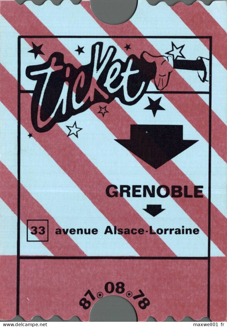 O8 - Carte Postale Publicité - Magasin Ticket - Grenoble - Publicité
