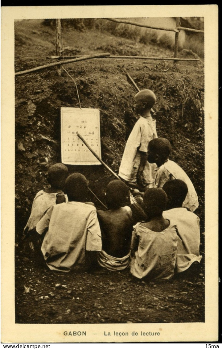 Gabon La Leçon De Lecture 1960 - Gabun