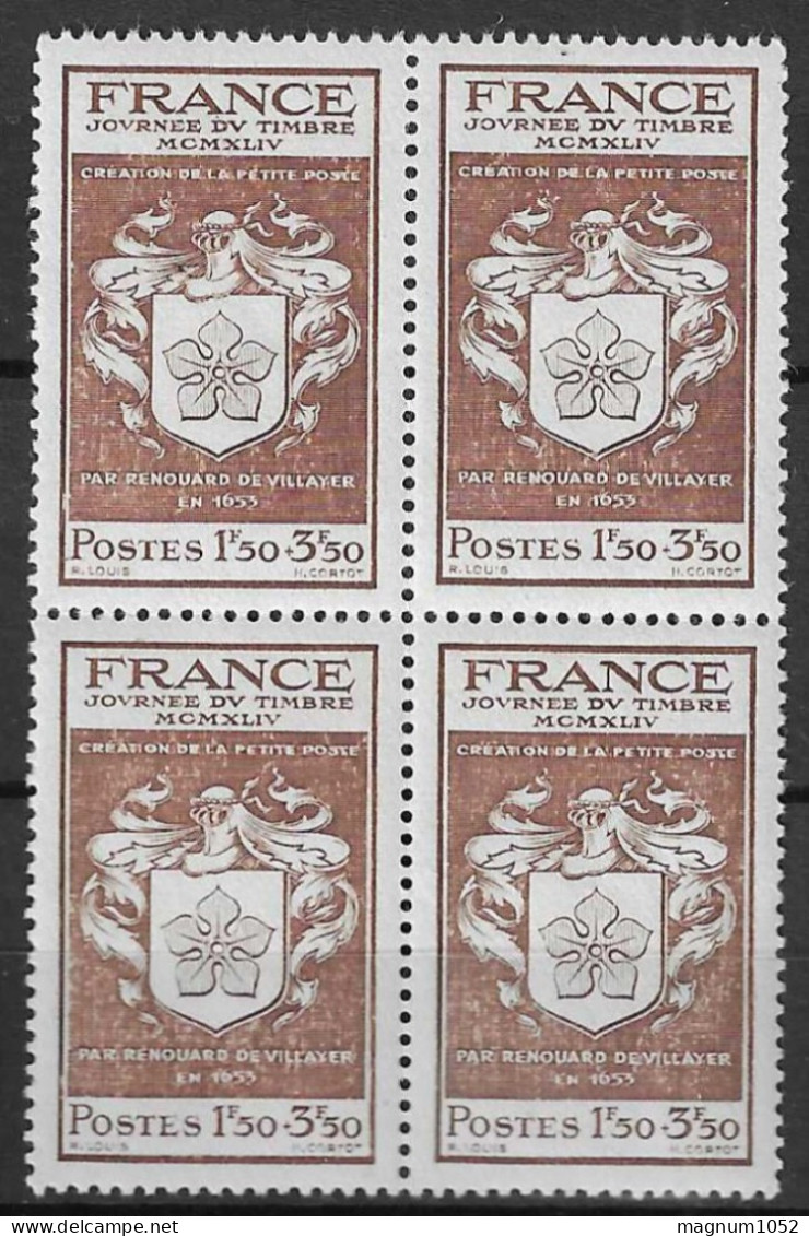 VARIETES BD X 4 +1   N 668 ** 1 BD IMPRESSION DEFECTUEUSE + 1 TB COULEUR CHOCOLAT AU LIEU DE BRUN - COTE + DE 180 EUROS - Unused Stamps