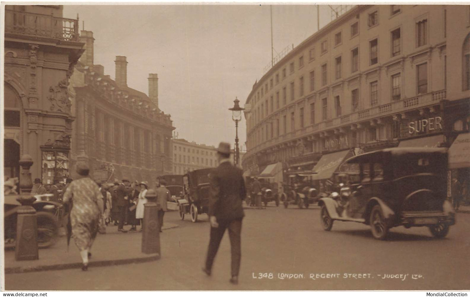 MIKIBP12-061- ROYAUME UNI ANGLETERRE LONDON REGENT STREET AUTOMOBILE - Autres & Non Classés