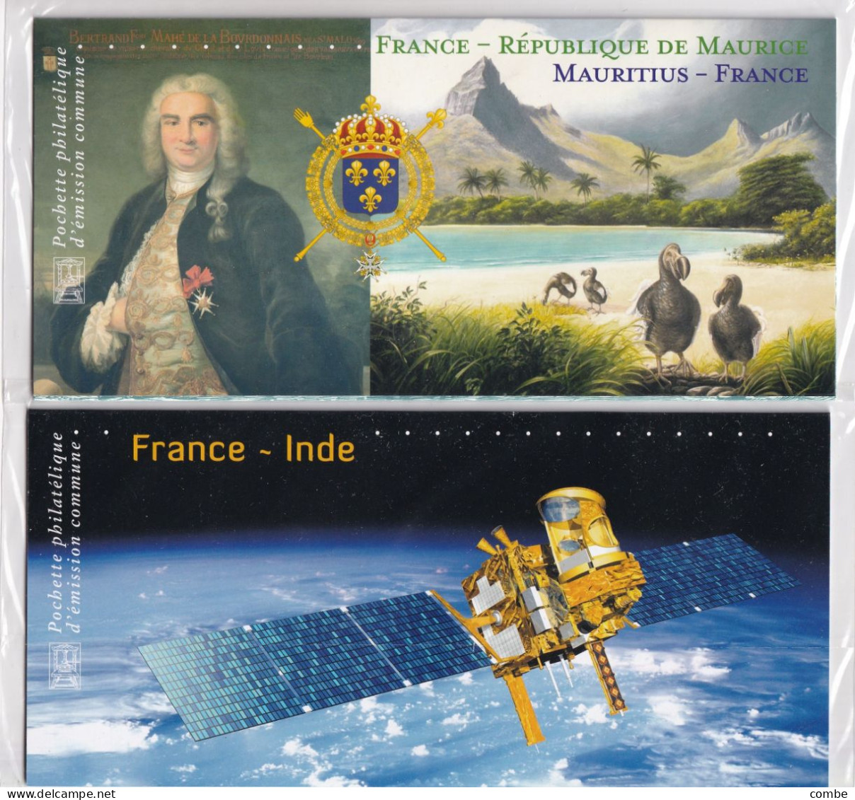 2 BLOCS SOUVENIR. NEUF SOUS BLISTER. FRANCE-INDE 2010, FRANCE-MAURICE 2015 - Souvenir Blocks & Sheetlets