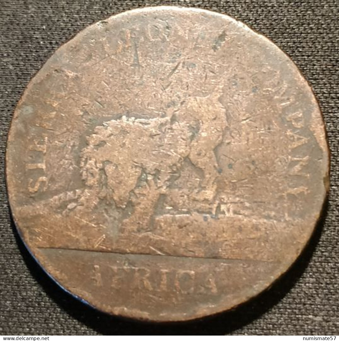 TRES RARE - SIERRA LEONE - 1 PENNY 1791 - KM 2 - ( Sierra Leone Company - Africa - ONE PENNY PIECE ) - Sierra Leone