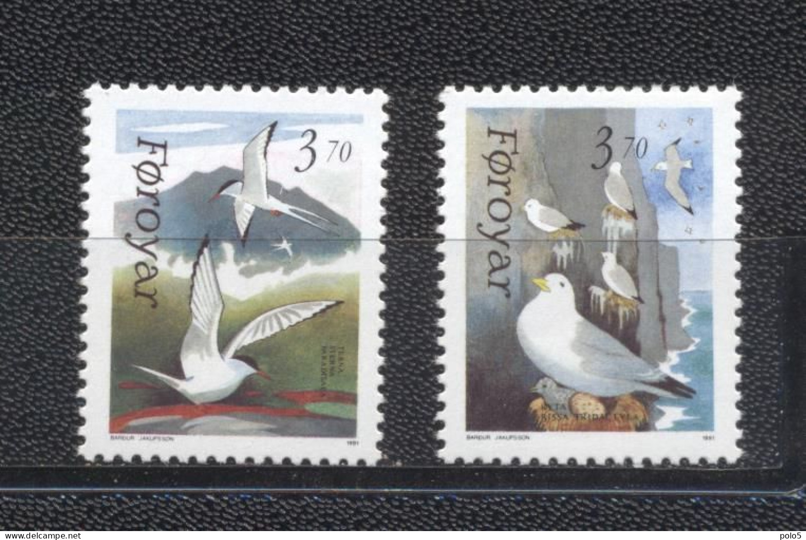 Iles Féroé 1991-Faroese Birds   Set (2v) - Färöer Inseln