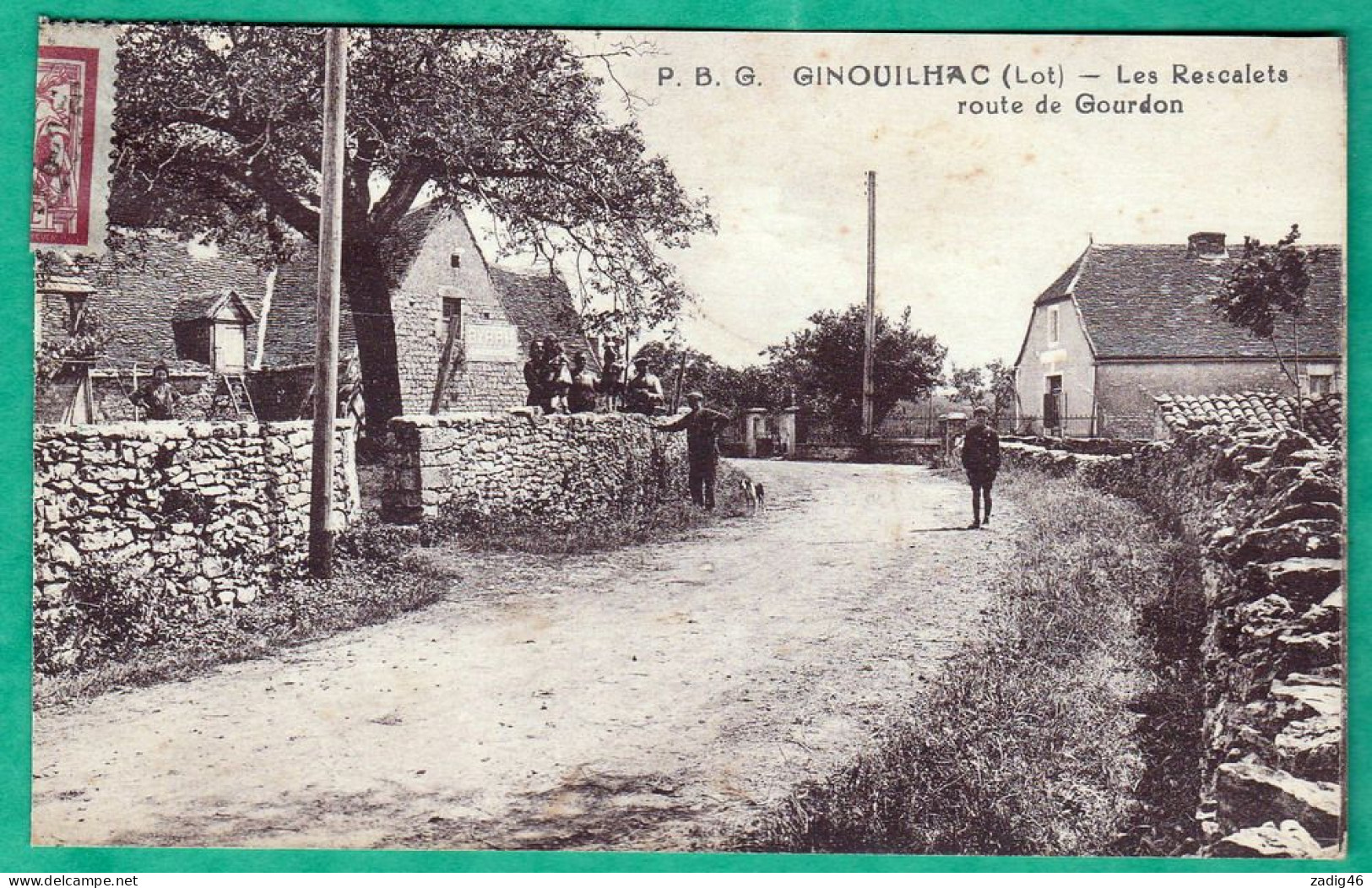 GINOUILHAC - LES RESCALETS- ROUTE DE GOURDON - Sonstige & Ohne Zuordnung