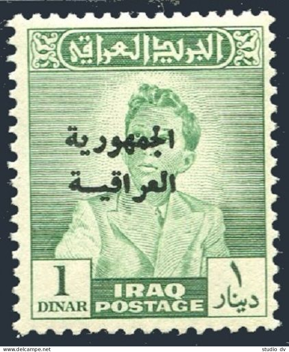 Iraq 194,lightly Hinged.Michel 227. King Faisal II, 1958. Republic Overprinted. - Irak