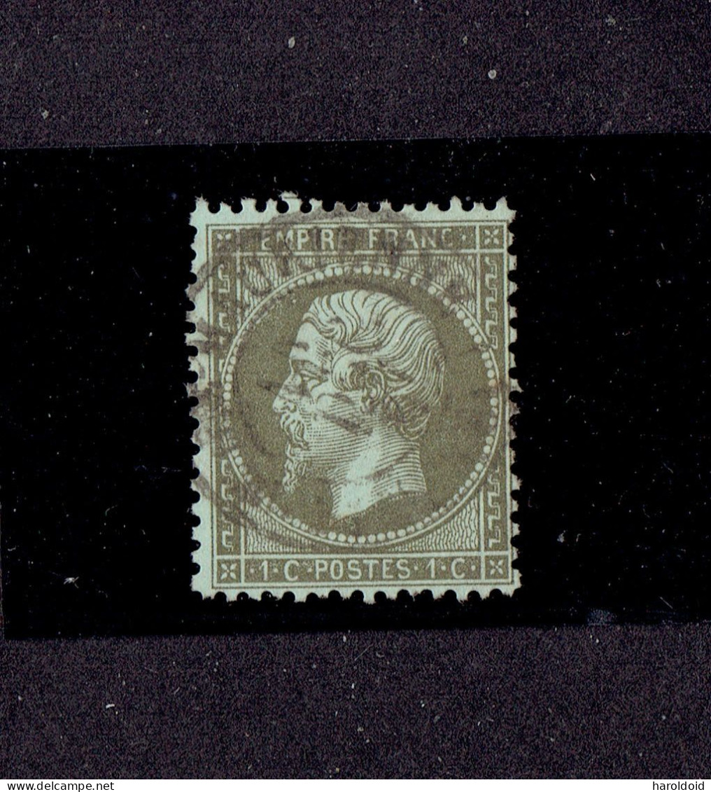 NAPOLEON 3 DENTELE - N°19 OB CàD TB - 1862 Napoléon III.