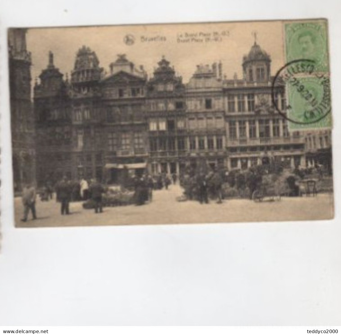 BRUXELLES La Grand' Place 1920 - Marktpleinen, Pleinen