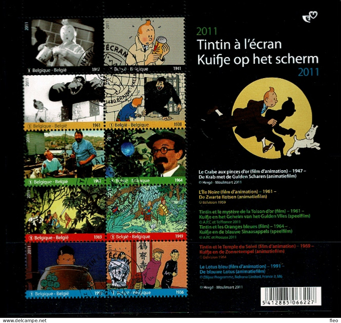 2011 BL192 (4165/74) Postfris Met 1édag Stempel : HEEL MOOI ! MNH Avec Cachet 1er Jour : Kuifje/Tintin - 2002-… (€)