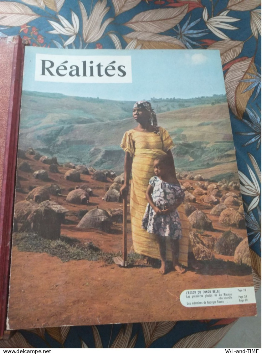 Reliure De 6 Magazines " Réalités " De 1953 - Desde 1950