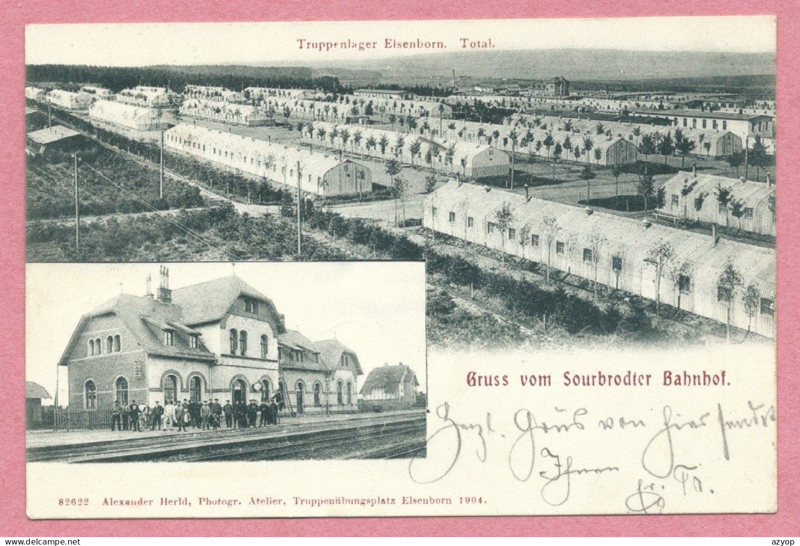 Belgique - SOURBRODT - Gruss Vom Sourbrodter Bahnhof - Gare - Truppenlager ELSENBORN - Autres & Non Classés