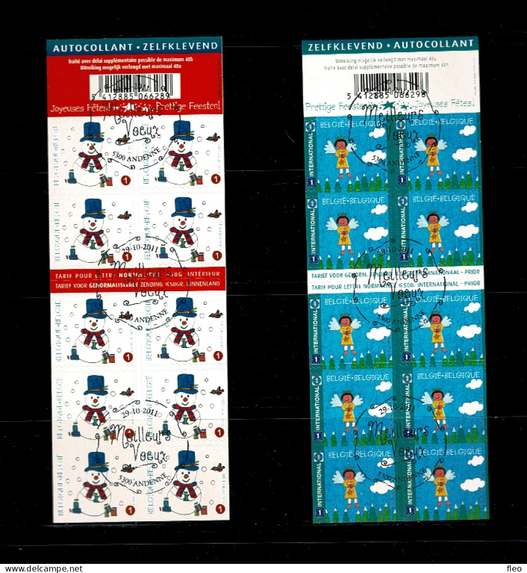 2011 B123 & B124 (4192/93 )Postfris Met 1édag Stempel : HEEL MOOI ! MNH Avec Cachet 1e :   Kerstmis En Nieuwjaar - Noël - 1997-… Validità Permanente [B]