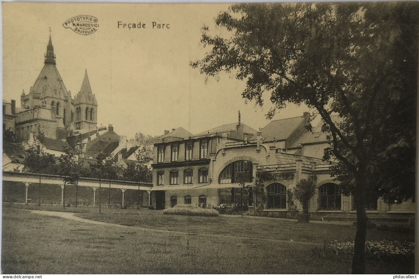 Bonsecours (Gem. Peruwelz) Institut Dr. Voet (Façade Parc) 1914 Marcovici - Péruwelz