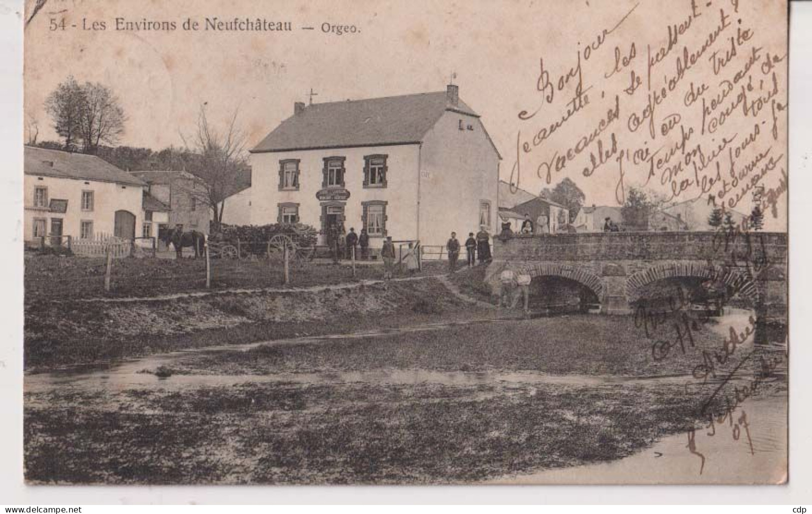 CPA ORGEO   Attelage   1907 - Neufchâteau