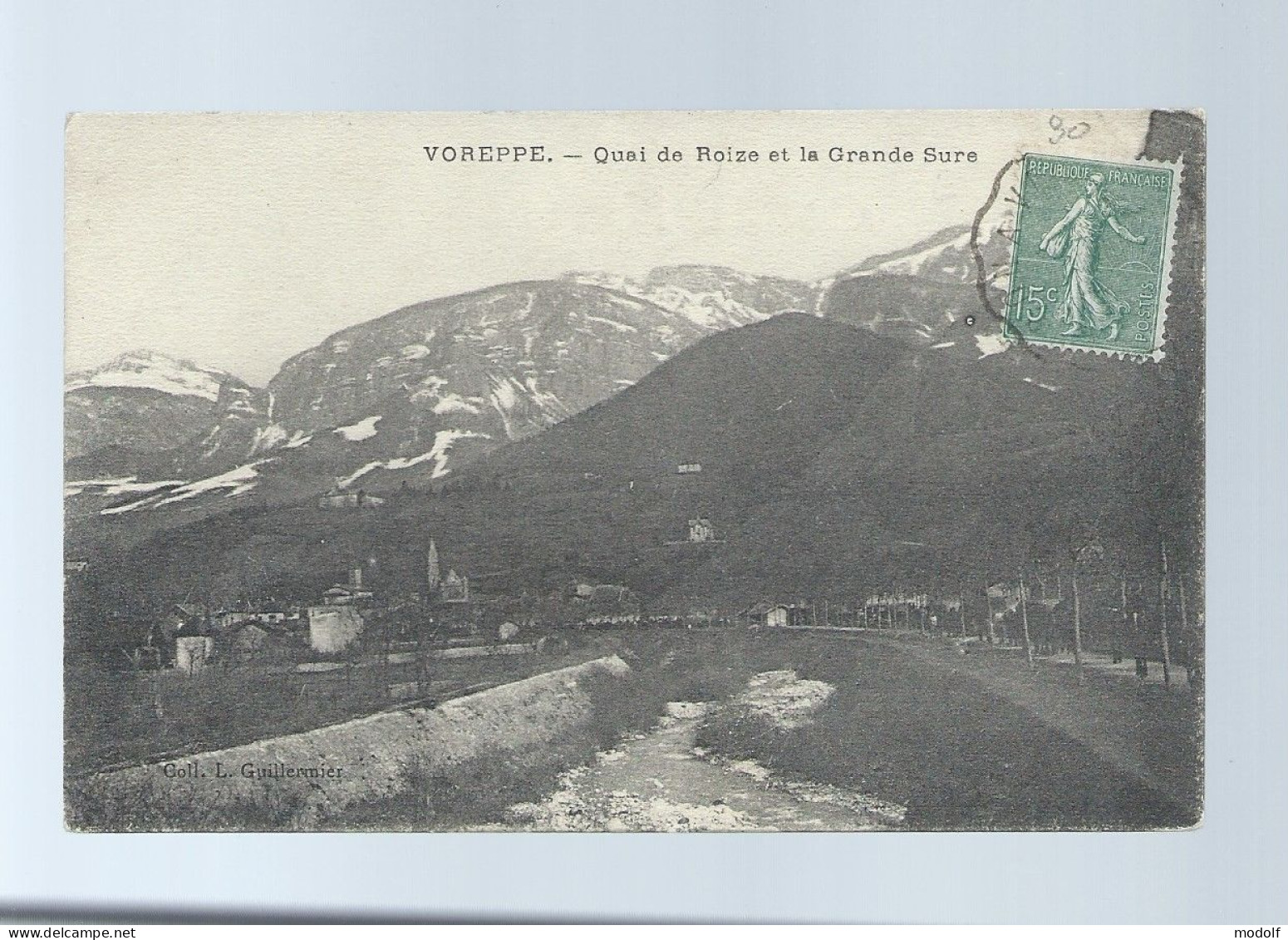 CPA - 38 - Voreppe - Quai De Roize Et La Grande Sure - Circulée En 1921 - Voreppe