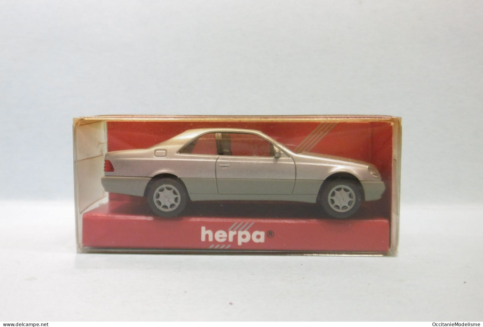 Herpa - MERCEDES 600 SEC Gris Métallisé Réf. 031134 BO HO 1/87 - Baanvoertuigen