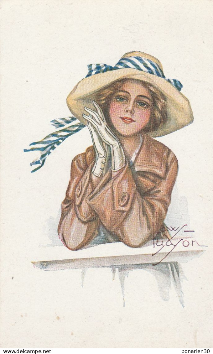 CPA LAW LUDSON FEMME AU BEAU CHAPEAU - Altri & Non Classificati