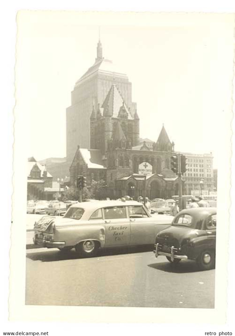 Photo Usa Automobiles Américaines, Boston 1961, Checker Taxi Co. - Cars