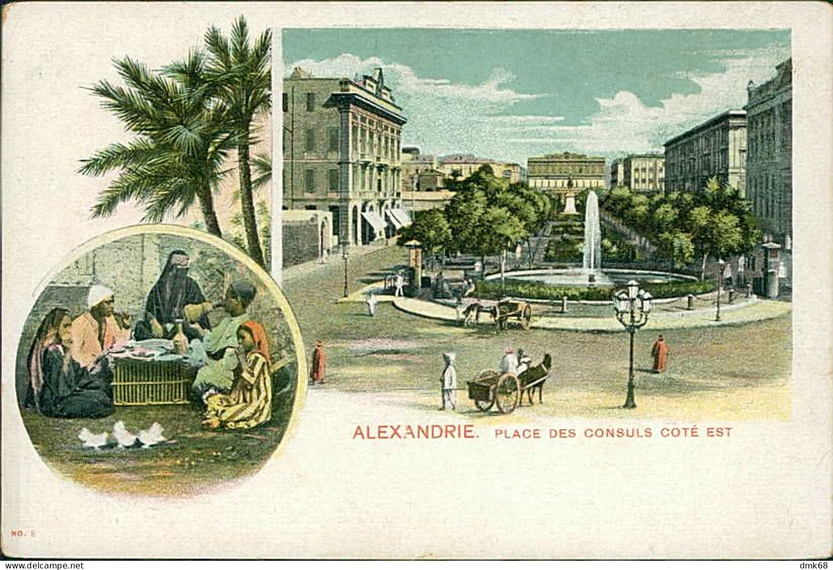 EGYPT - ALEXANDRIA / ALEXANDRIE - PLACE DES CONSULS COTE EST - 1900s (12636) - Alexandrië