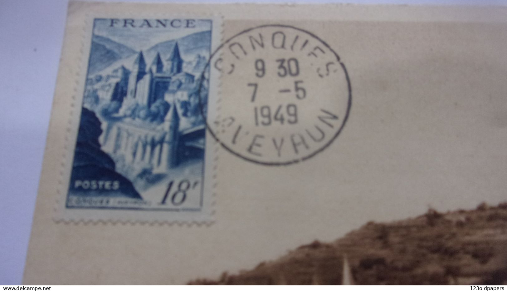 12 CONQUES CARTE MAXIMUN 1949  PHOTO PAUTIER - Andere & Zonder Classificatie