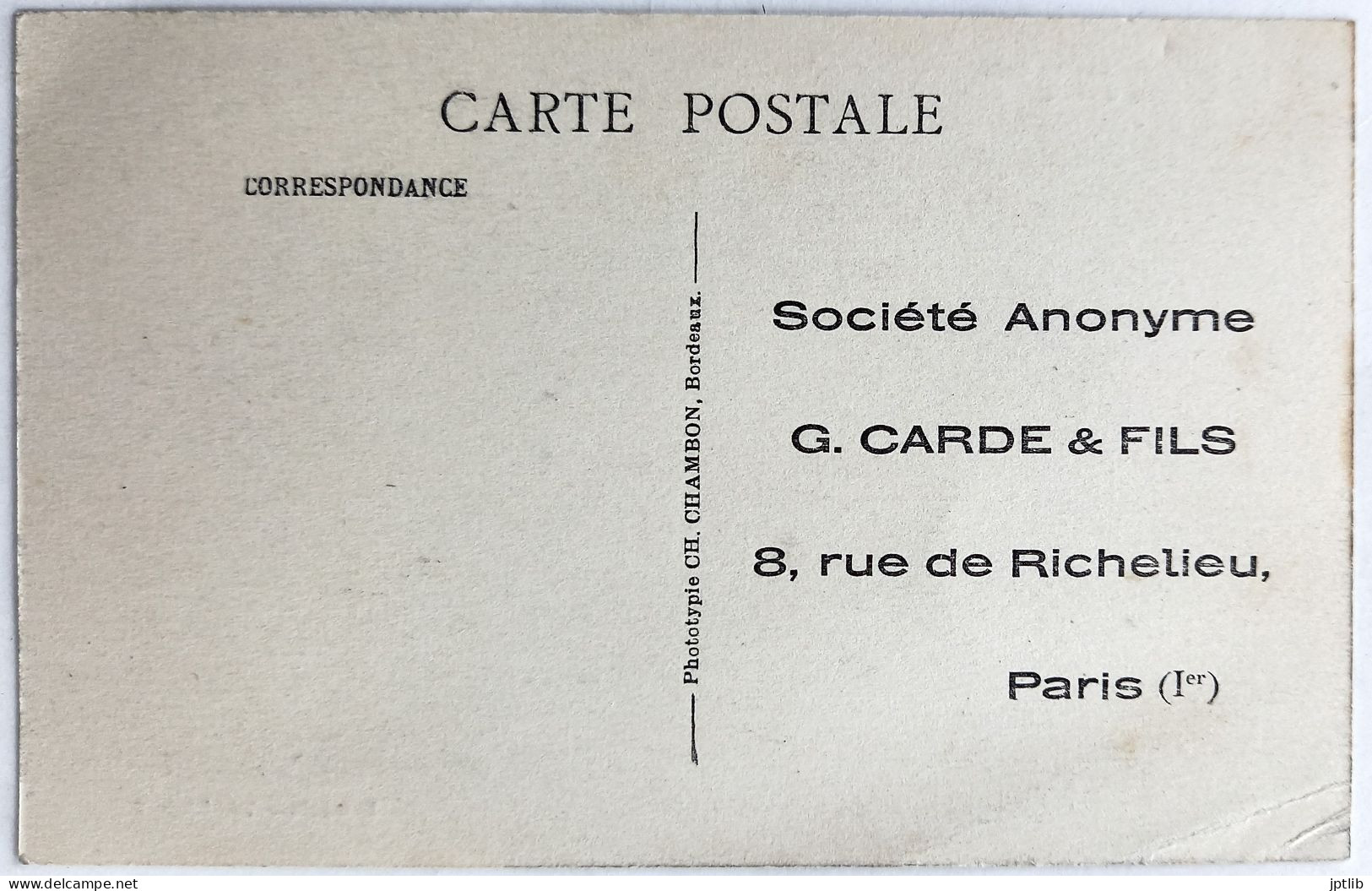 CPA Carte Postale / Ephemera / Publicité / Les Constructions En Bois Système CARDE - Bungalow Valençay. - Altri & Non Classificati