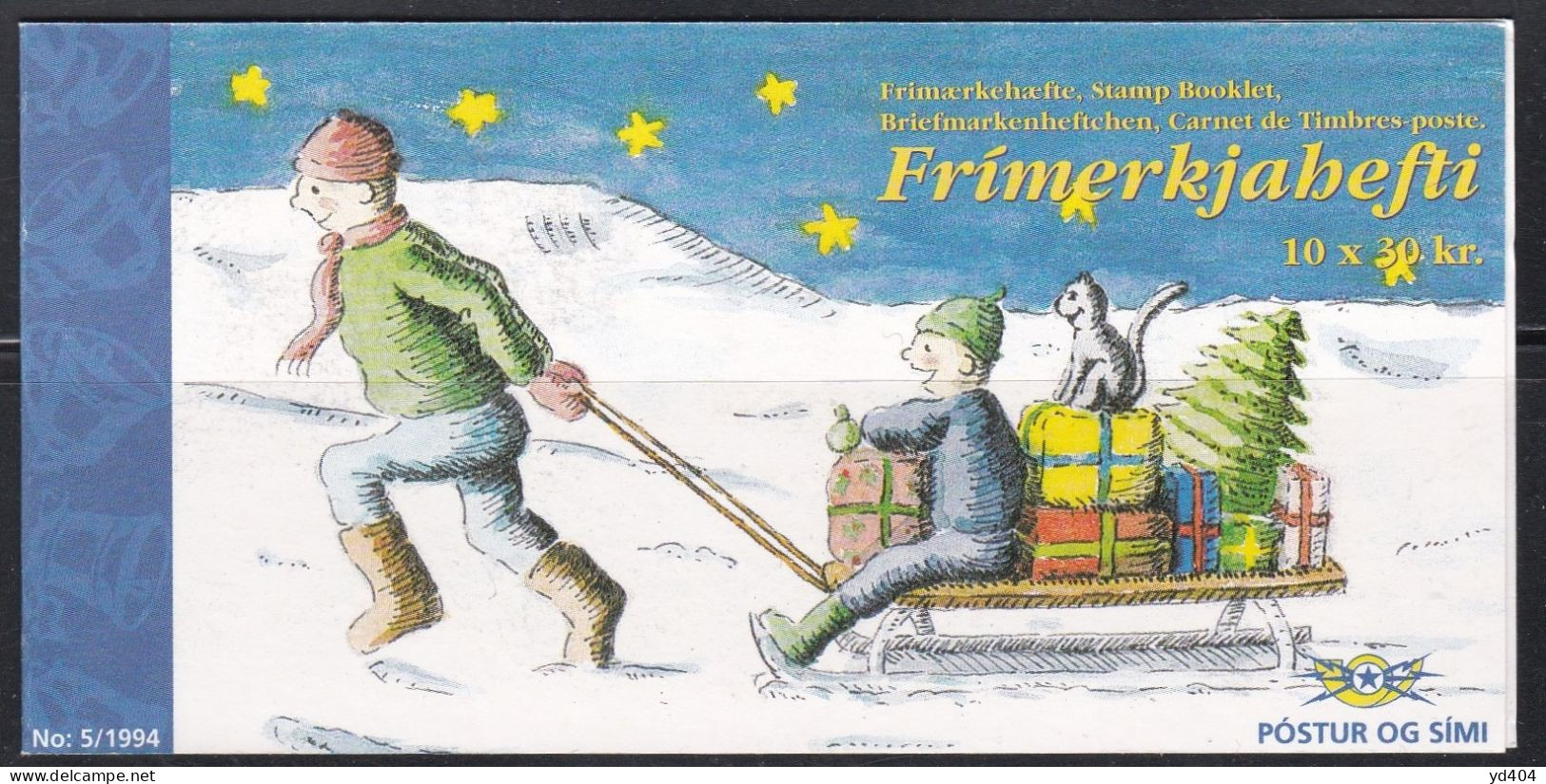 IS667C – ISLANDE - ICELAND - BOOKLETS - 1994 - CHRISTMAS - Y&T # C768 MNH 12,50 € - Postzegelboekjes