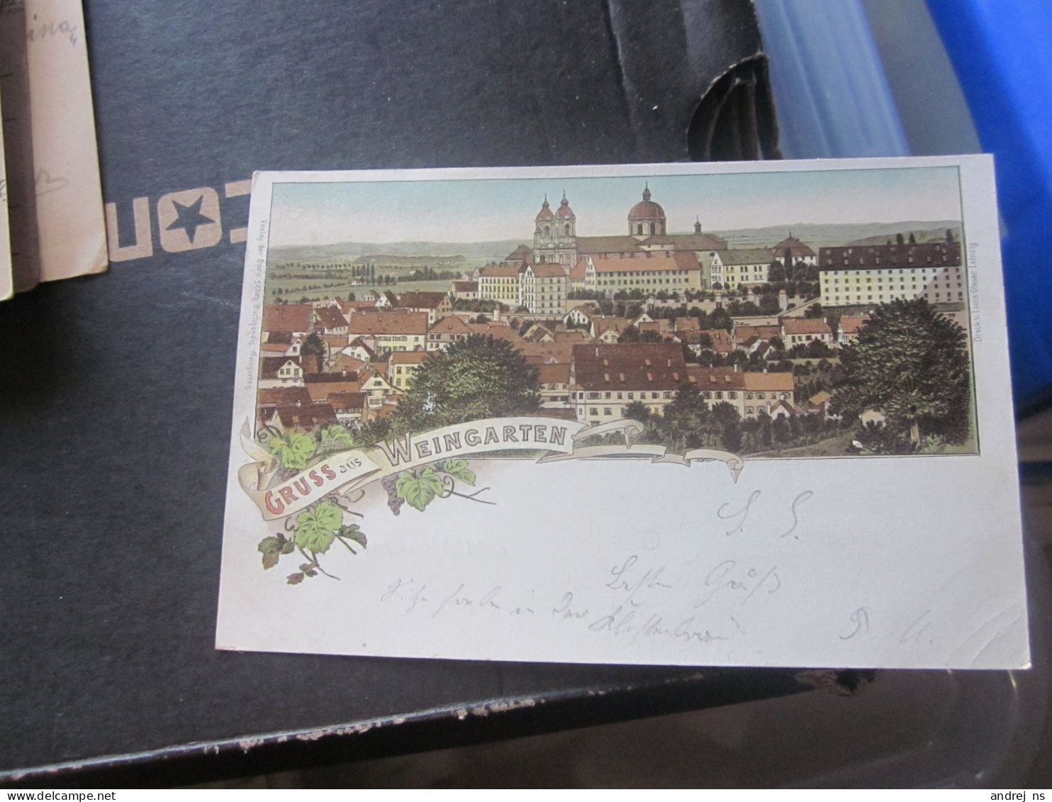 Gruss Aus Weingarten  Old Litho Postcards - Other & Unclassified