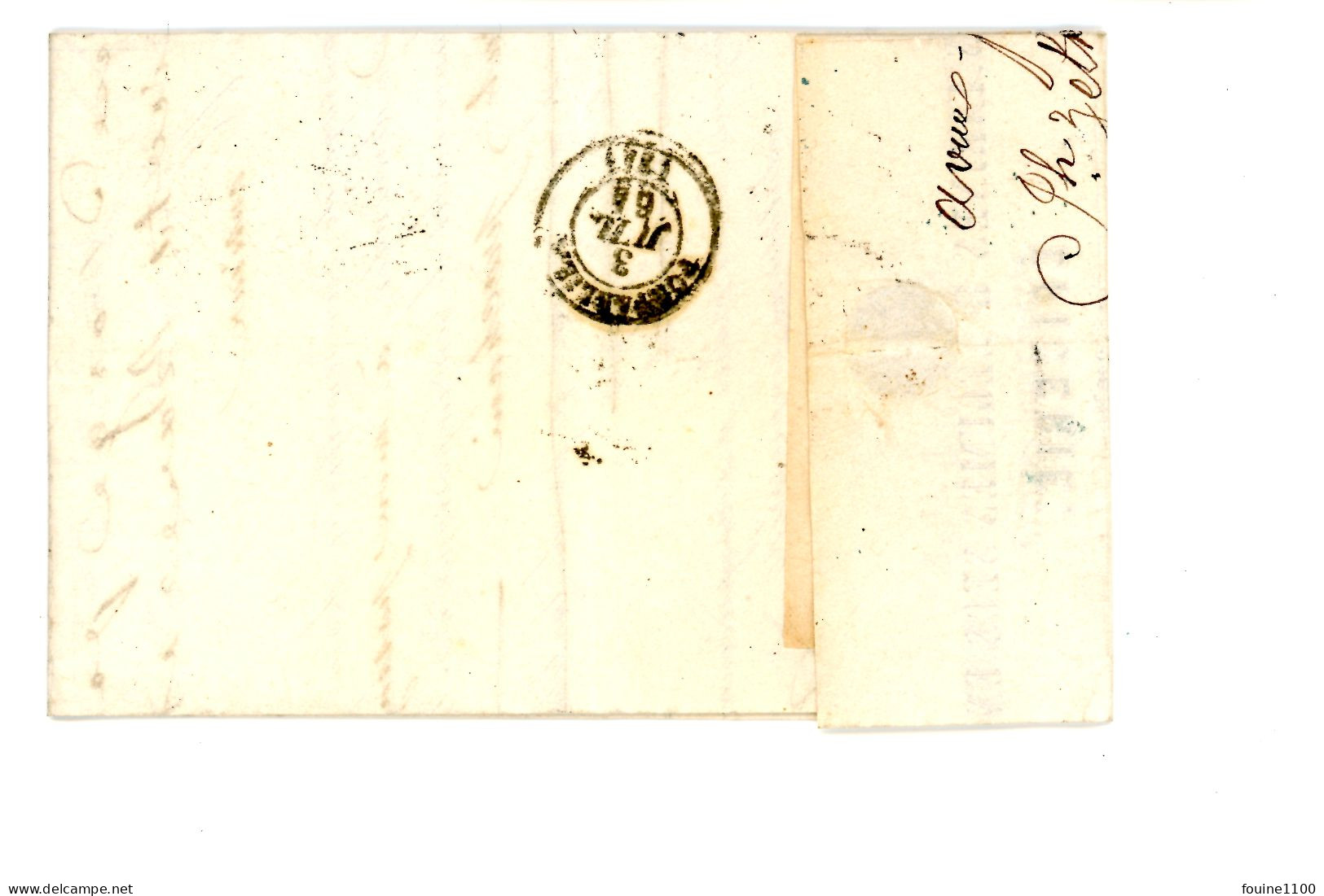 Courrier Facture An 1864 épicerie ZELTNER  à BESANCON 25 Doubs Pour JANTET à PONTARLIER 39 JURA - Altri & Non Classificati