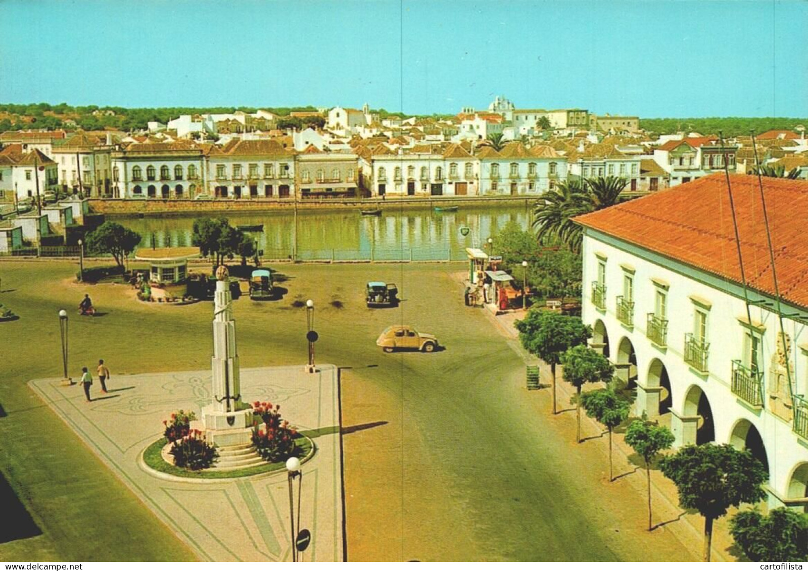 TAVIRA, Algarve - Praça Da República  (2 Scans) - Faro