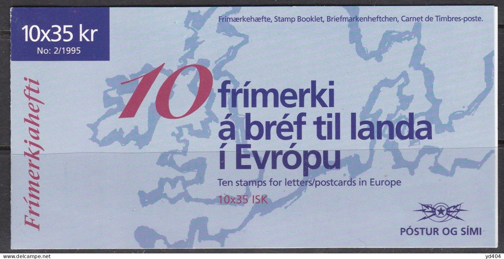 IS668A – ISLANDE - ICELAND - BOOKLETS - 1995 - EUROPA - Y&T # C777 MNH 15 € - Postzegelboekjes