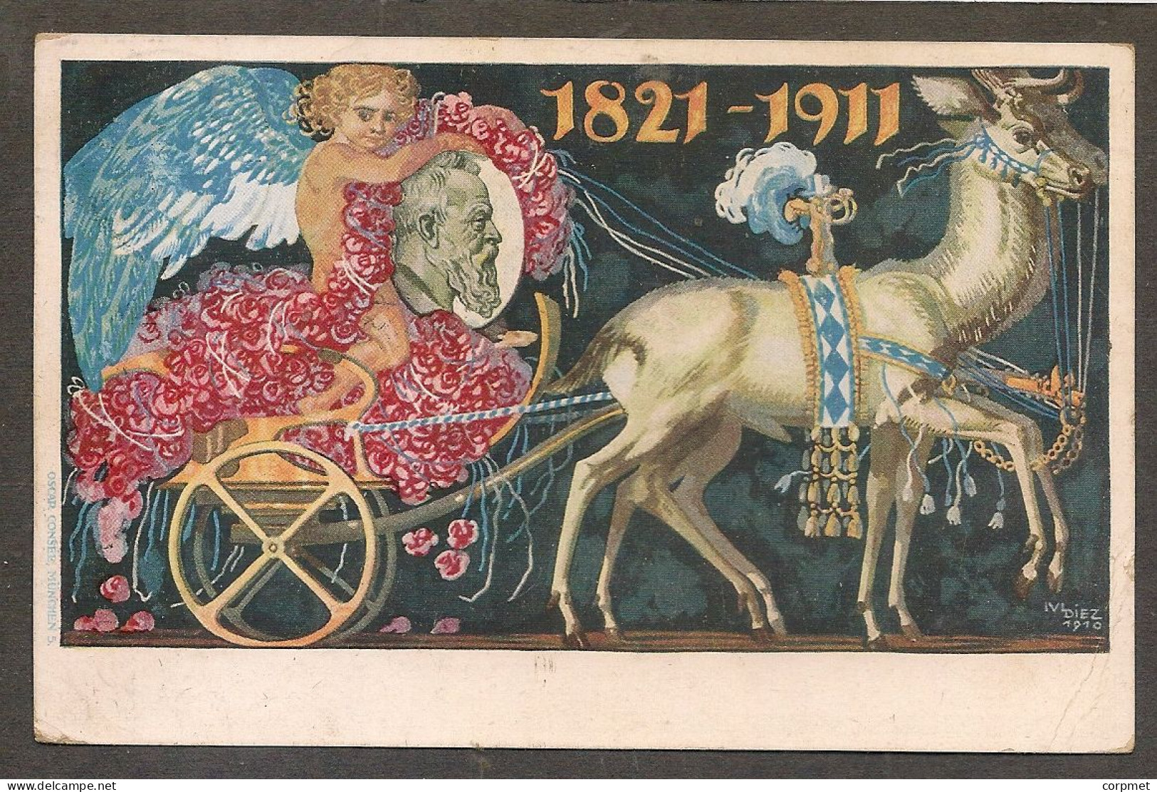 DEUTSCHLAND GERMANY KONIGREICH BAYERN POSTKARTE 1821-1911 - ILLUSTRATEUR DIEZ POSTKARTE - Vf SPEYER To MAGDEBURG 10/3/11 - Storia Postale