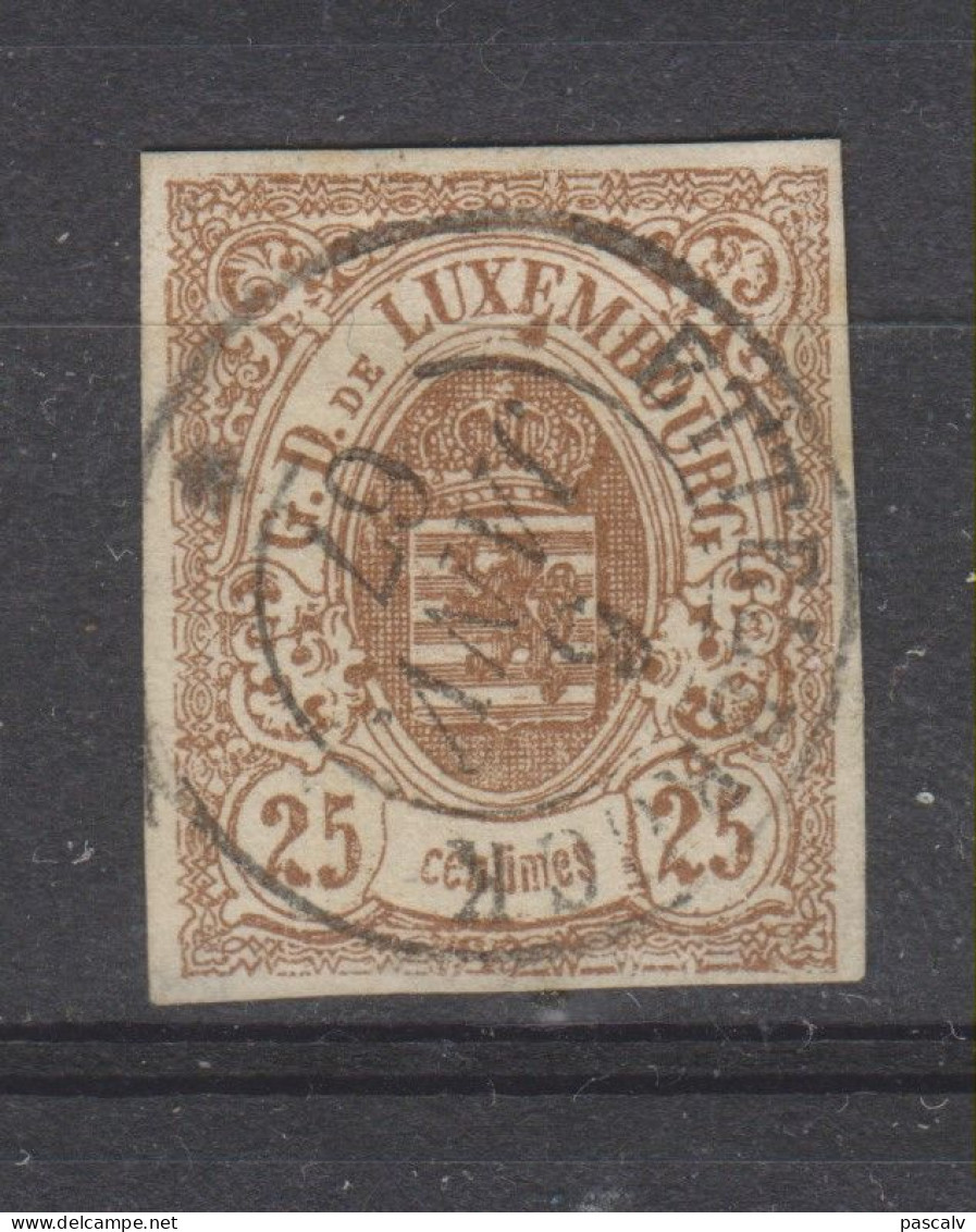 Yvert 8 Oblitéré ETTELBRUCK Signé FSPL Superbe - 1859-1880 Stemmi