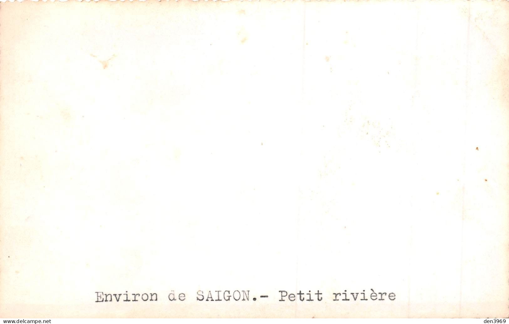 Viet-Nam - Environ De SAIGON (Hô Chi Minh-Ville) - Petit Rivière - Carte-Photo (2 Scans) - Viêt-Nam