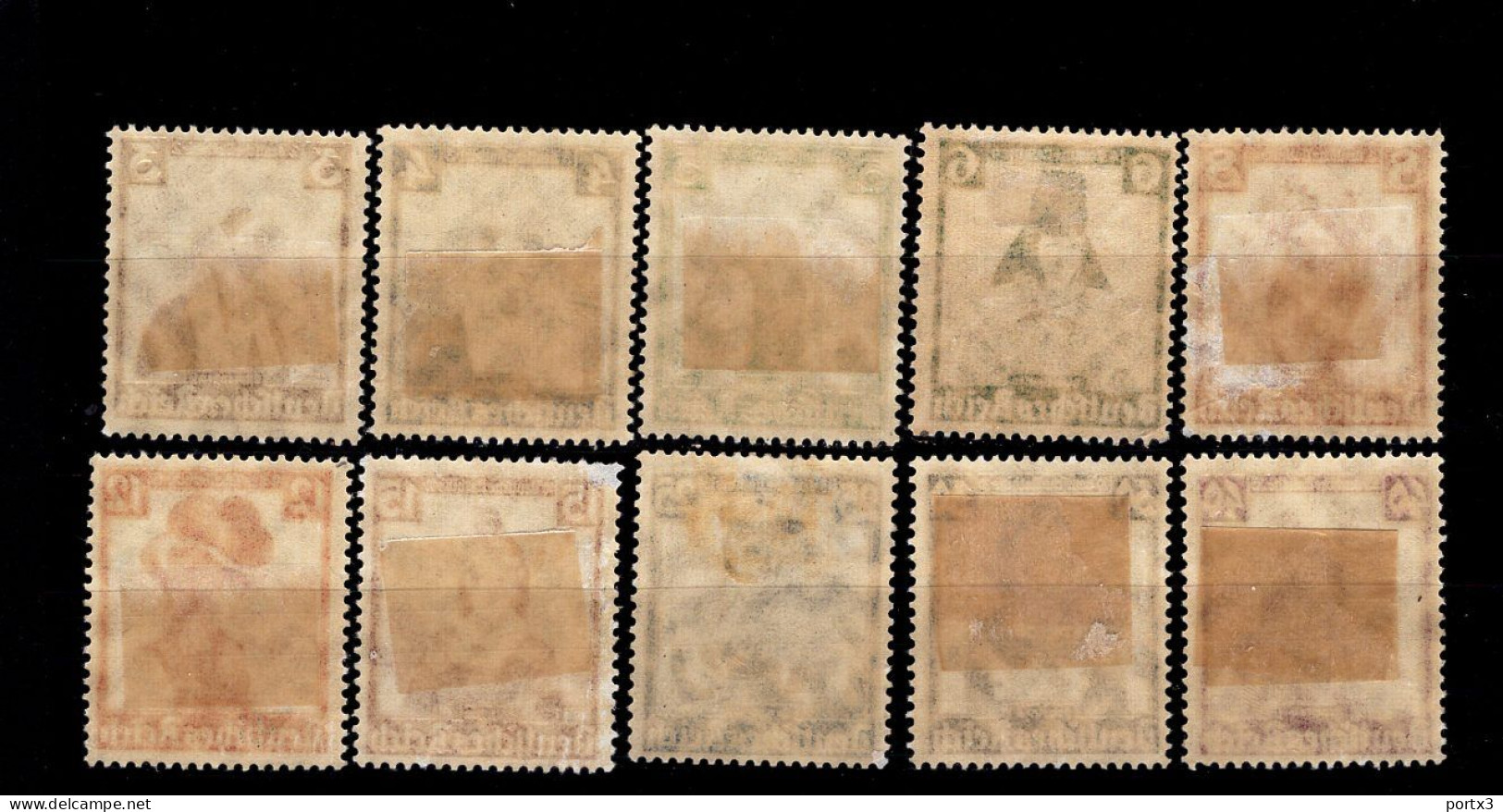 Deutsches Reich 588 - 597 Nothilfe Volkstrachten MLH * Falz Mint - Unused Stamps