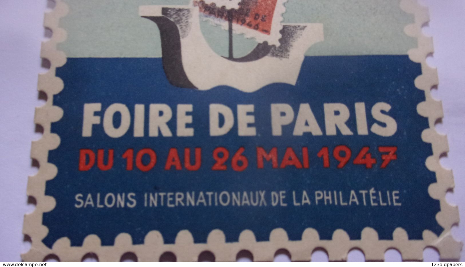 Renluc - Foire De Paris Mai 1947 - Salons Internationaux De La Philatélie - Exhibitions