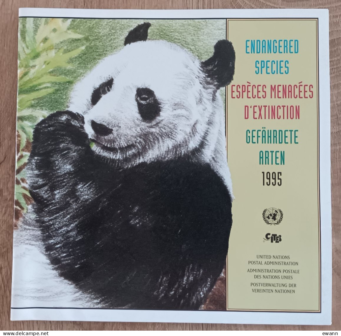 Nations Unies - Livret ESPECES MENACEES D'EXTINCTION - 1995 - Gezamelijke Uitgaven New York/Genève/Wenen
