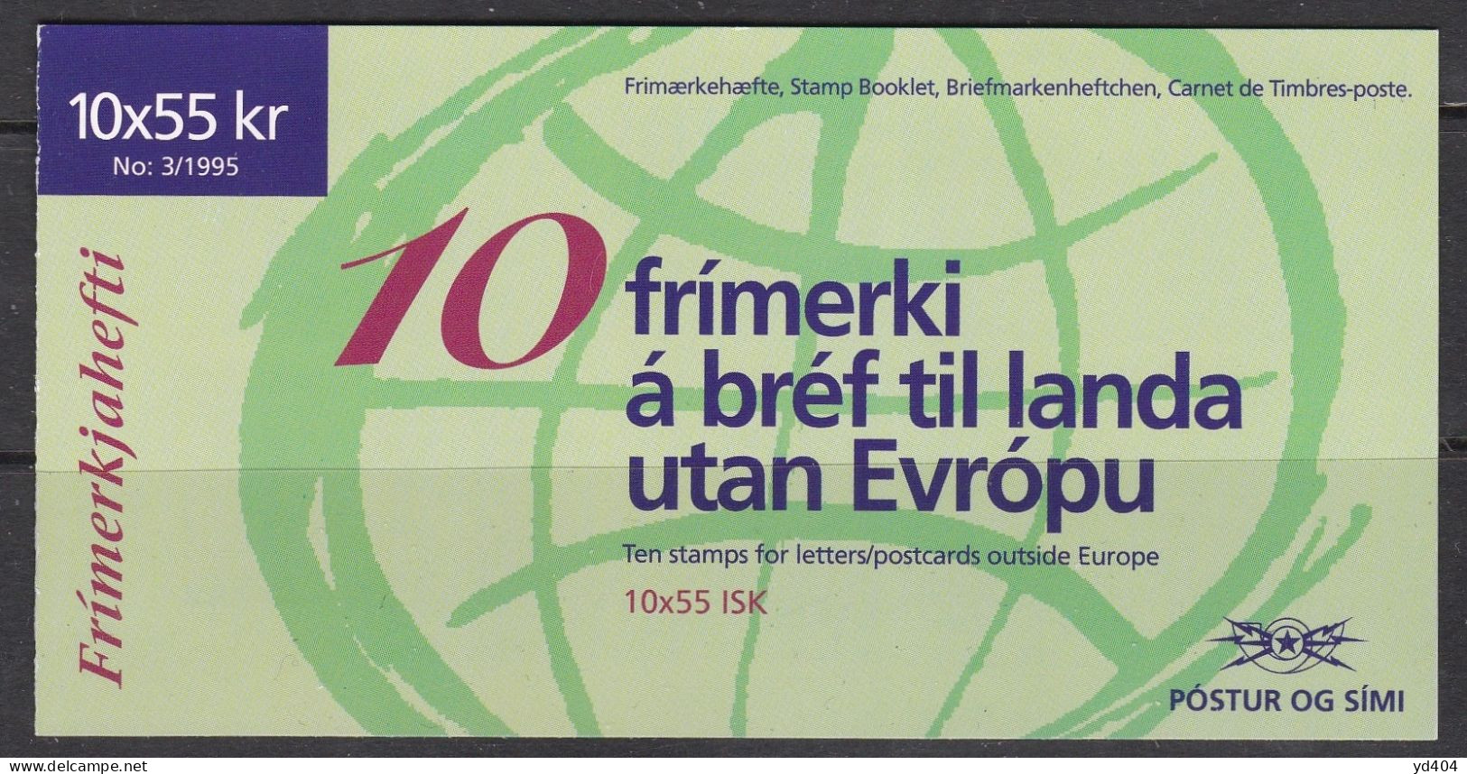 IS668B – ISLANDE - ICELAND - BOOKLETS - 1995 - EUROPA - Y&T # C778 MNH 22,50 € - Cuadernillos