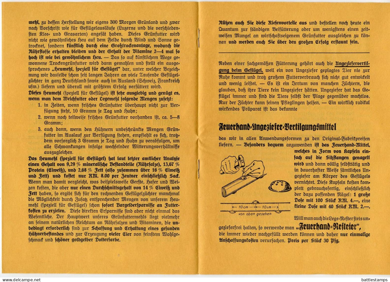 Germany 1936 Cover /w Letter & Advert; Trabitz - M.S. Hoven, Gutsbesitz, Mühlen-u. Sägewerk to Schiplage; 3pf Hindenburg