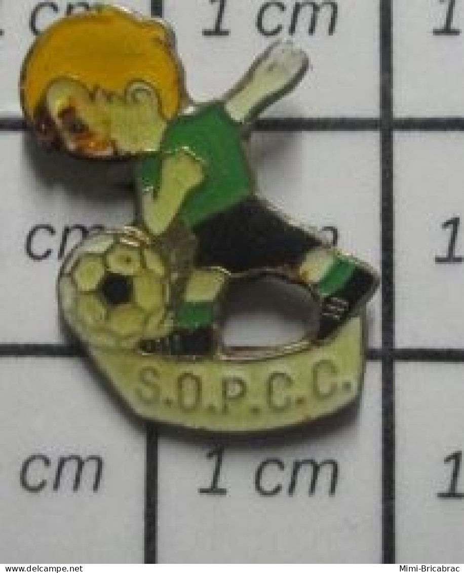 1818B Pin's Pins / Beau Et Rare / SPORTS / CLUB FOOTBALL SOPCC - Fútbol