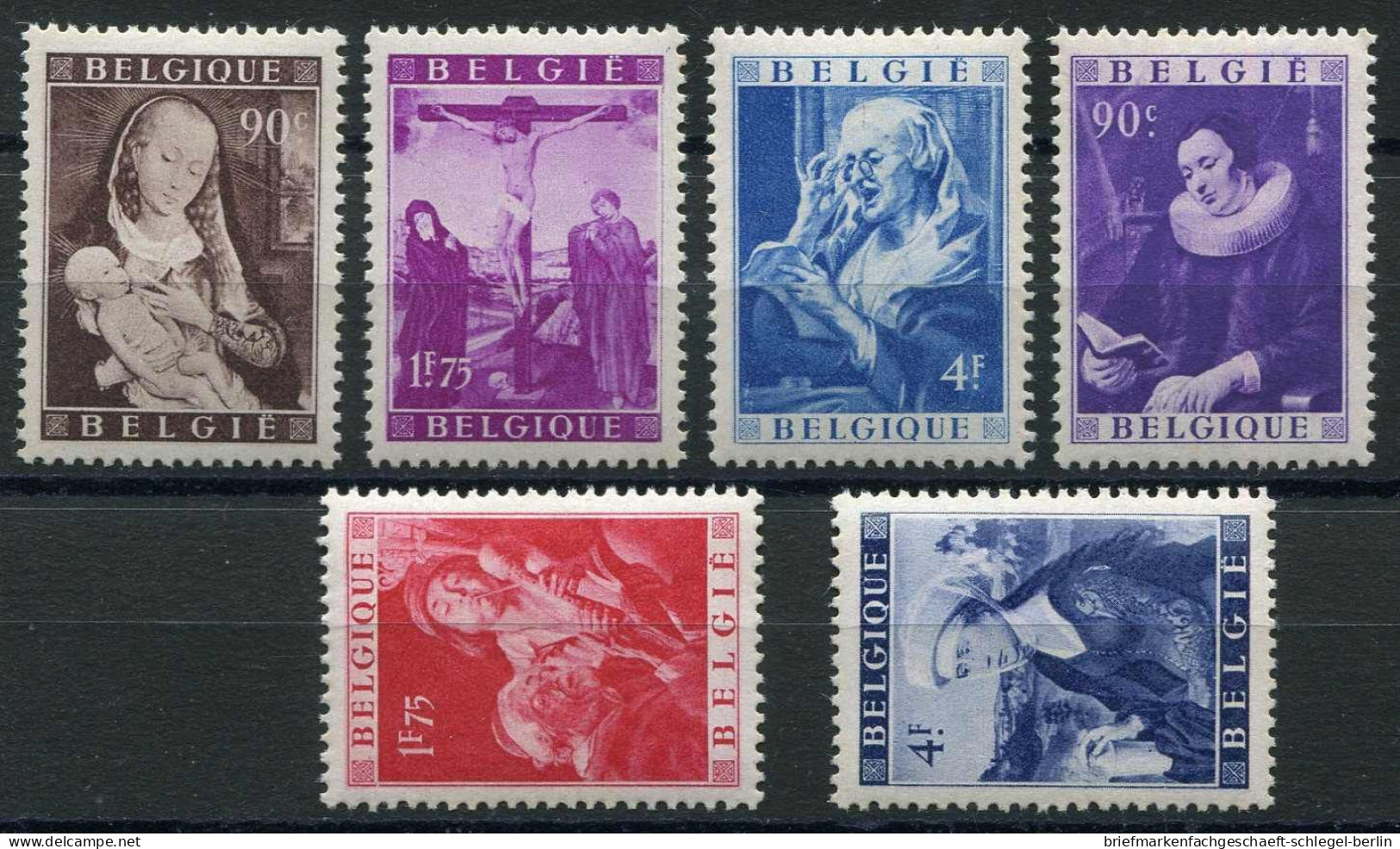 Belgien, 1949, 835-840, Postfrisch - Other & Unclassified
