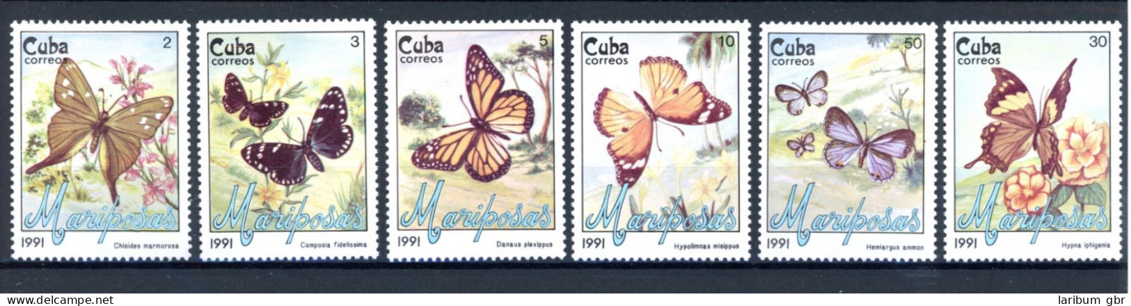 Kuba 3452-3457 Postfrisch Schmetterling #JT907 - Anguilla (1968-...)