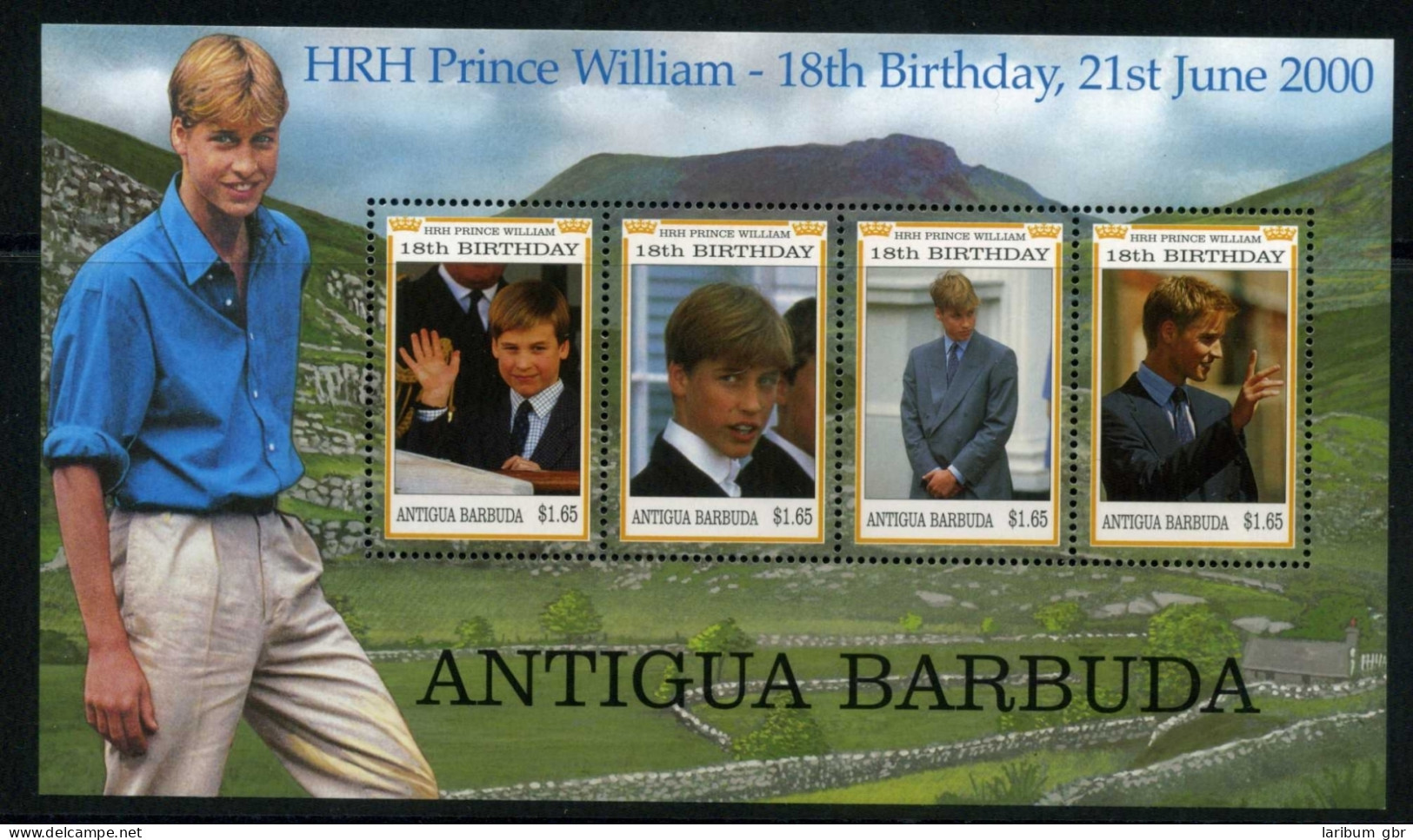Antigua Und Barbuda KB 3176-3179 Postfrisch Königshäuser #HO368 - Antigua Und Barbuda (1981-...)