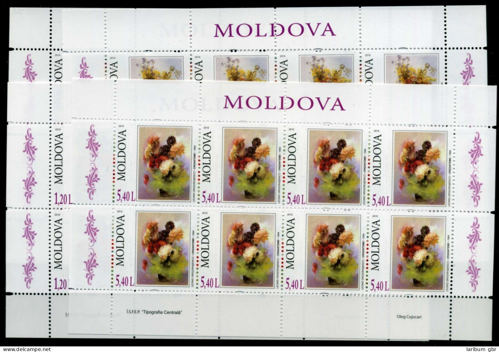 Moldawien 709-12 Postfrisch Als Kleinbögen Kunst #GU525 - Moldavië