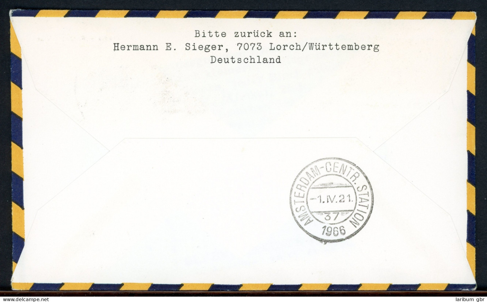 Bund Lufthansa Erstflug Hamburg-Amsterdam 1.4.66 427 #HO559 - Sonstige & Ohne Zuordnung