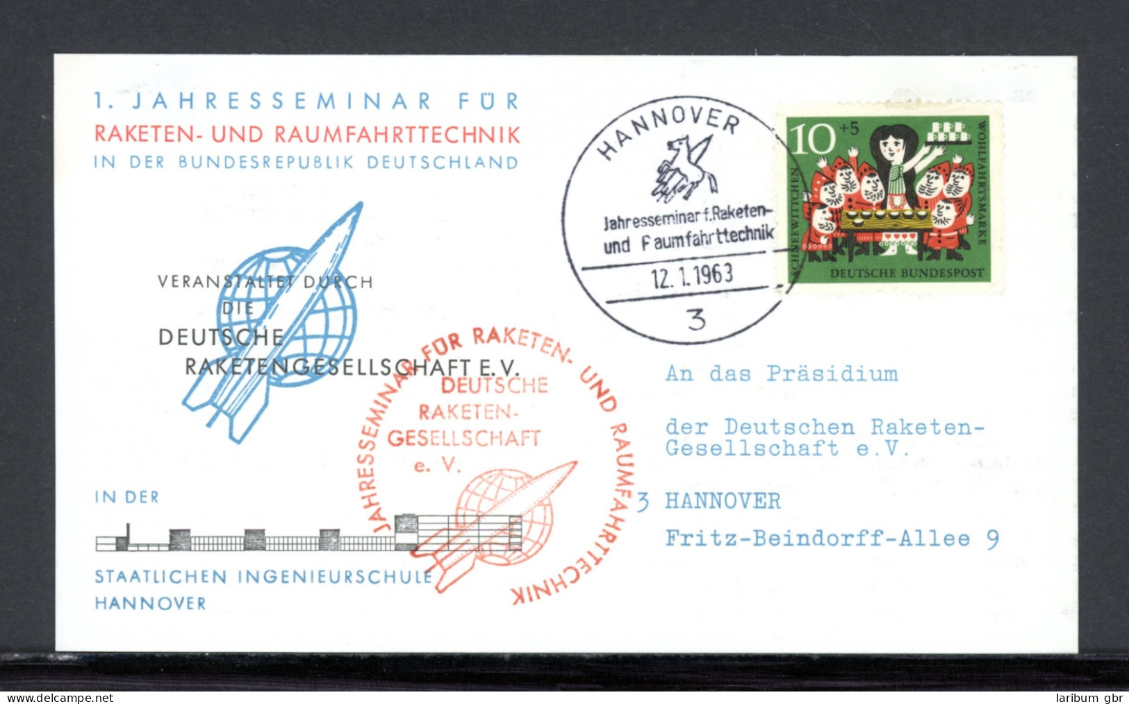 Bund DRG Jahresseminar Für Raketen- Und Raumfahrttechnik, Hannover 1963 #HD050 - Autres & Non Classés