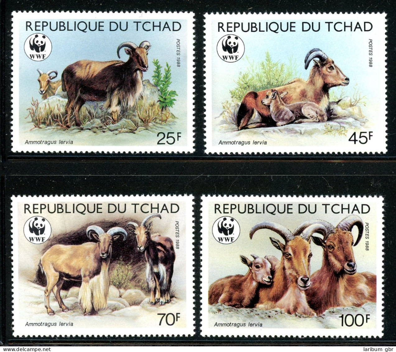 Tschad 1171-1174 Postfrisch Wildtiere, WWF #HK292 - Tsjaad (1960-...)