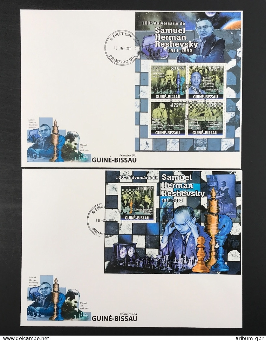 Guinea Bissau KB 5288-5291 + Block 906 Schach Ersttagesbrief/FDC #JW682 - Guinée-Bissau