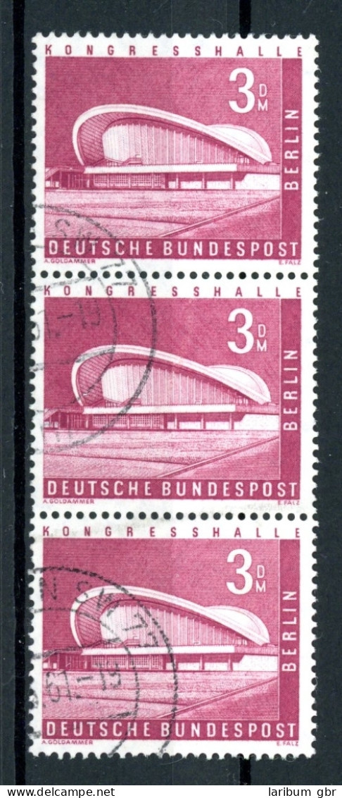 Berlin Senkr. Dreierstreifen 154 Gestempelt #HU628 - Used Stamps